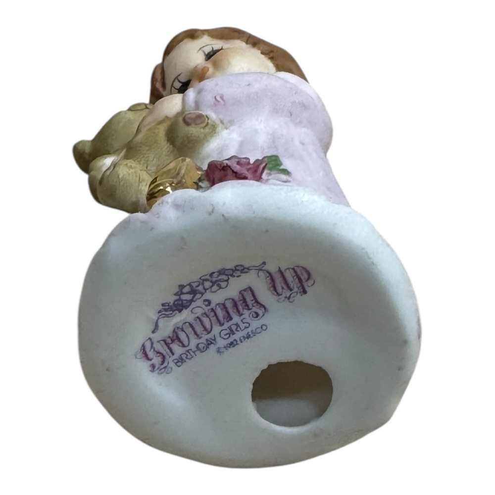 Enesco Growing Up Girls Brunette Age 1 Figurine Collectible Birthday Figure - Picture 3 of 5